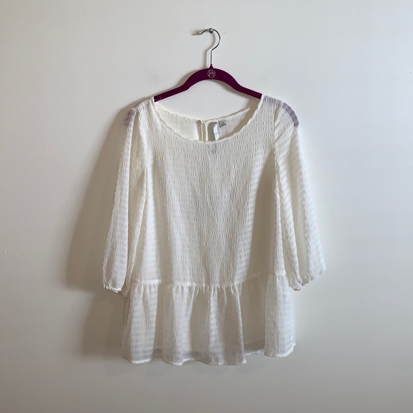 LC Lauren Conrad Tops - LC Lauren Conrad Peplum Blouse